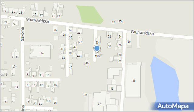 Piekary Śląskie, Grunwaldzka, 50A, mapa Piekary Śląskie