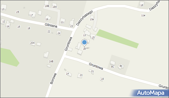 Pielgrzymowice, Gruntowa, 10, mapa Pielgrzymowice