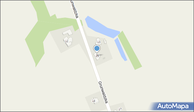 Pielgrzymowice, Grunwaldzka, 15, mapa Pielgrzymowice