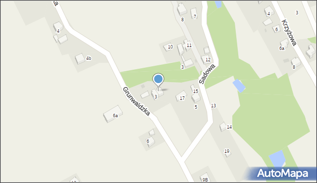 Pielgrzymowice, Grunwaldzka, 9A, mapa Pielgrzymowice