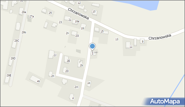 Piła Kościelecka, Graniczna, 1, mapa Piła Kościelecka