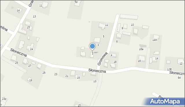 Piła Kościelecka, Gronowa, 1, mapa Piła Kościelecka