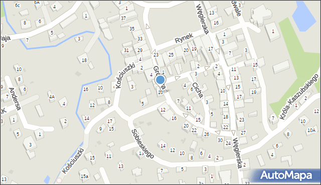 Pilzno, Grodzka, 10, mapa Pilzno