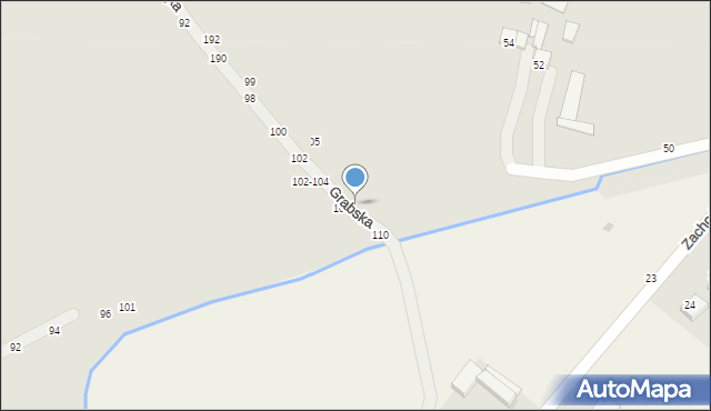 Piotrków Trybunalski, Grabska, 109, mapa Piotrków Trybunalski