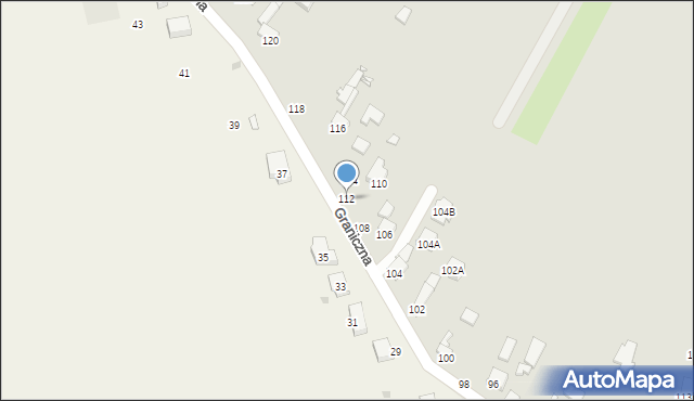 Piotrków Trybunalski, Graniczna, 112, mapa Piotrków Trybunalski