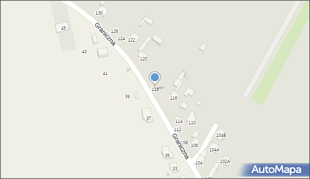 Piotrków Trybunalski, Graniczna, 118, mapa Piotrków Trybunalski