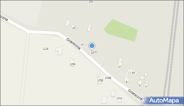 Piotrków Trybunalski, Graniczna, 12, mapa Piotrków Trybunalski