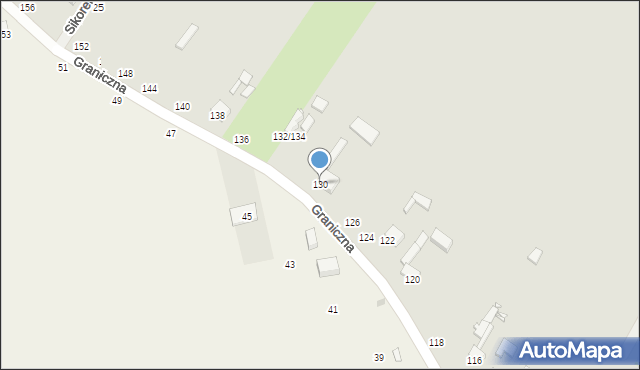 Piotrków Trybunalski, Graniczna, 130, mapa Piotrków Trybunalski