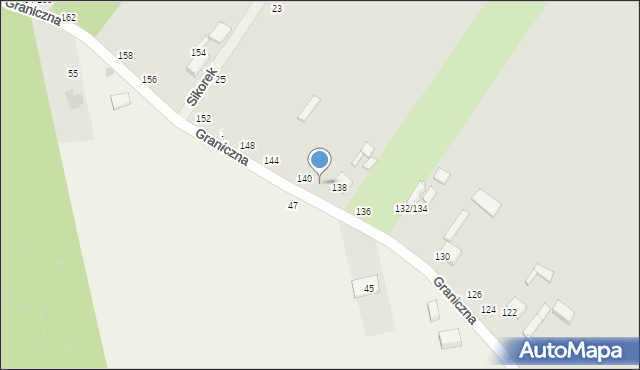 Piotrków Trybunalski, Graniczna, 138A, mapa Piotrków Trybunalski