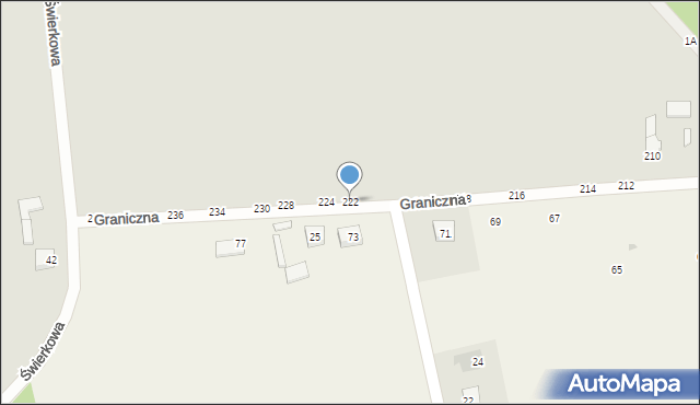 Piotrków Trybunalski, Graniczna, 222, mapa Piotrków Trybunalski
