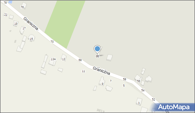 Piotrków Trybunalski, Graniczna, 66, mapa Piotrków Trybunalski