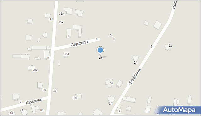 Piotrków Trybunalski, Gryczana, 4a, mapa Piotrków Trybunalski
