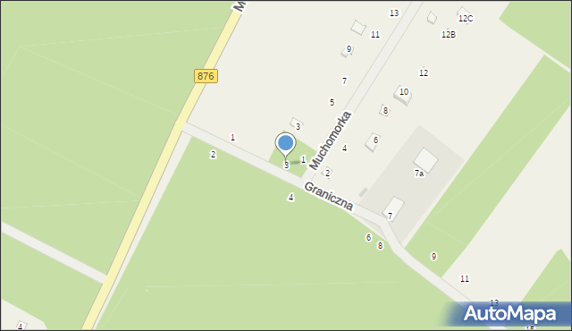 Piotrkowice, Graniczna, 3, mapa Piotrkowice