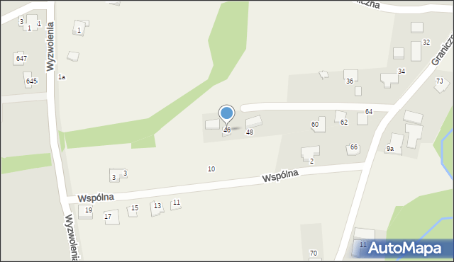 Pisarzowice, Graniczna, 46, mapa Pisarzowice