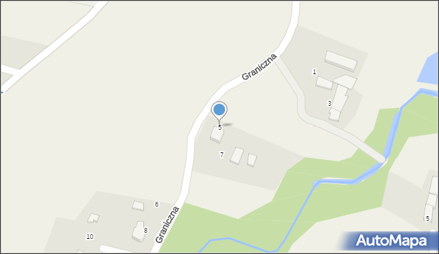 Pisarzowice, Graniczna, 5, mapa Pisarzowice