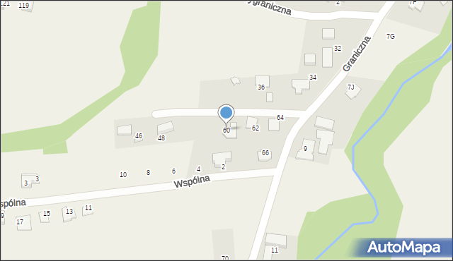 Pisarzowice, Graniczna, 60, mapa Pisarzowice