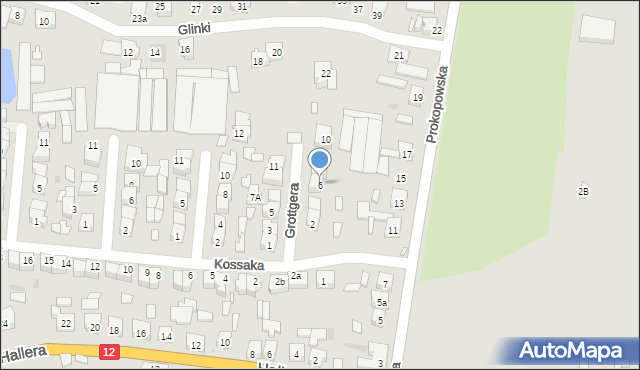 Pleszew, Grottgera Artura, 6, mapa Pleszew