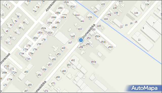 Plewiska, Grunwaldzka, 458, mapa Plewiska