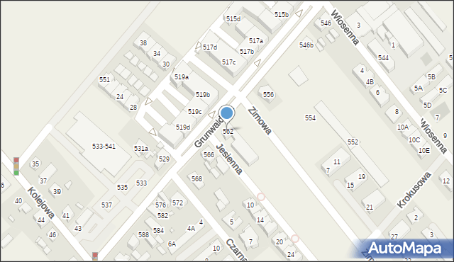 Plewiska, Grunwaldzka, 562, mapa Plewiska