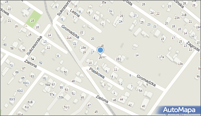 Płock, Gromadzka, 15, mapa Płock