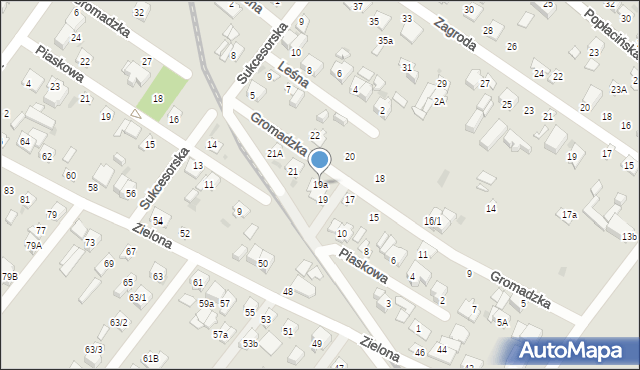 Płock, Gromadzka, 19a, mapa Płock