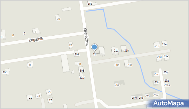 Płock, Graniczna, 21, mapa Płock