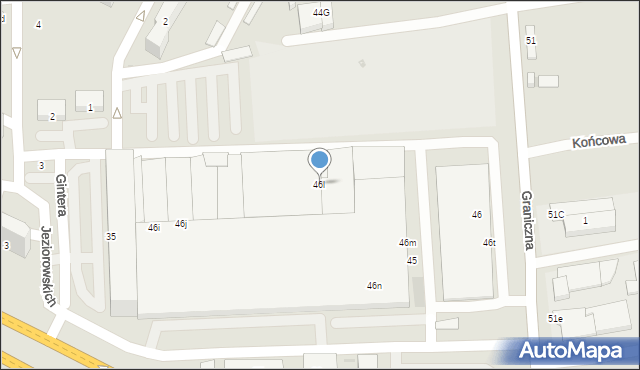 Płock, Graniczna, 46l, mapa Płock