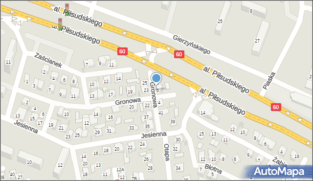 Płock, Gronowa, 26, mapa Płock