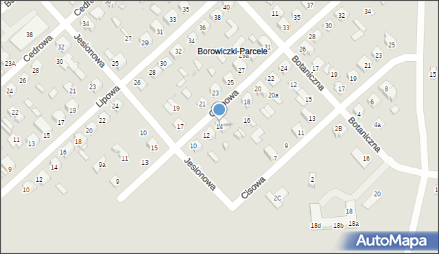 Płock, Grabowa, 14, mapa Płock