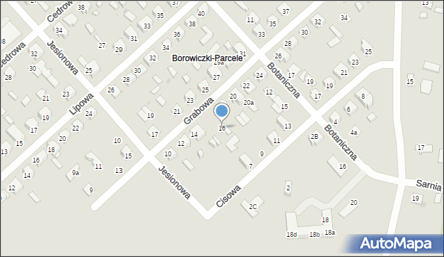 Płock, Grabowa, 16, mapa Płock