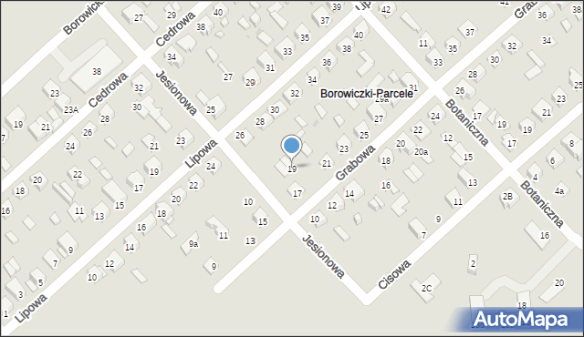 Płock, Grabowa, 19, mapa Płock