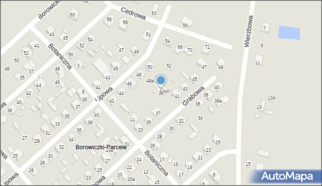 Płock, Grabowa, 39, mapa Płock