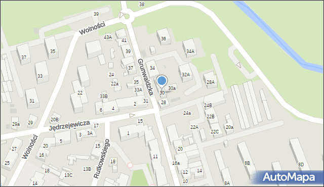 Płońsk, Grunwaldzka, 30, mapa Płońsk