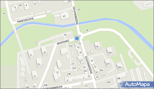 Płońsk, Grunwaldzka, 43, mapa Płońsk