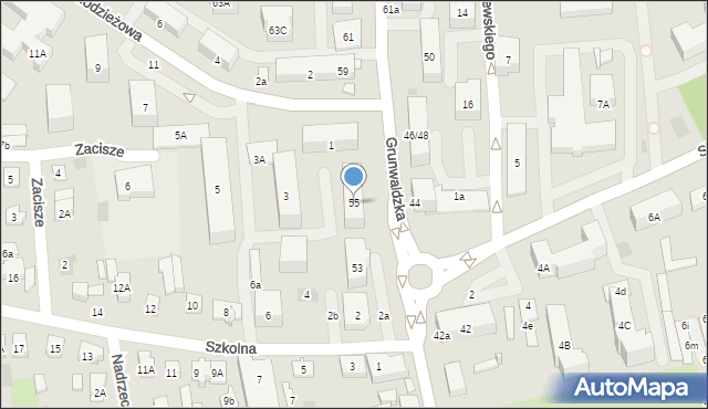 Płońsk, Grunwaldzka, 55, mapa Płońsk