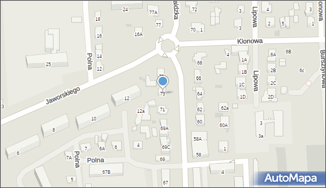 Płońsk, Grunwaldzka, 73, mapa Płońsk