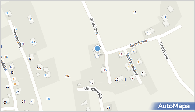 Pogwizdów, Graniczna, 17, mapa Pogwizdów
