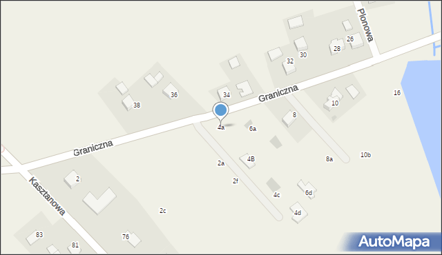 Polanka Wielka, Graniczna, 4a, mapa Polanka Wielka