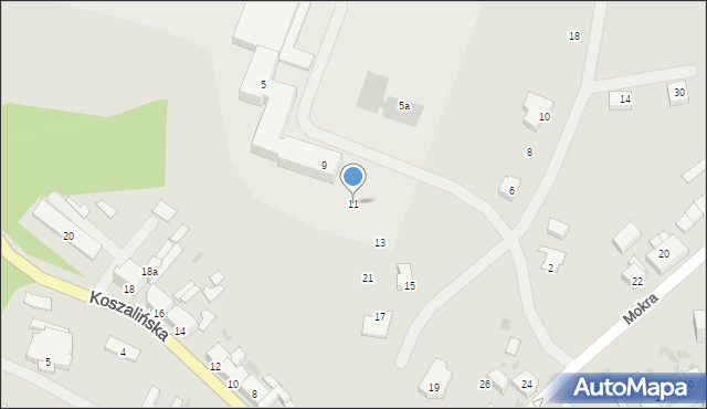 Polanów, Gradowe Wzgórze, 11, mapa Polanów