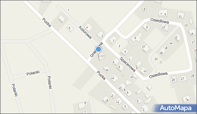 Połchowo, Graniczna, 2, mapa Połchowo