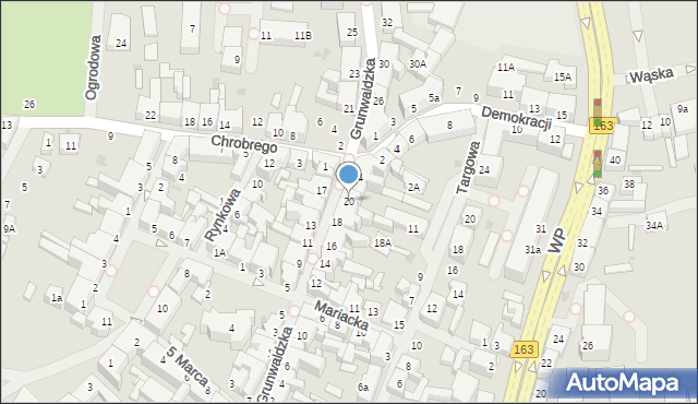 Połczyn-Zdrój, Grunwaldzka, 20, mapa Połczyn-Zdrój