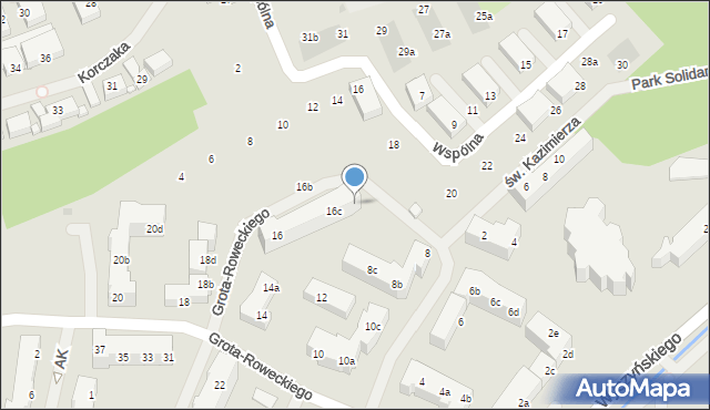 Police, Grota-Roweckiego Stefana, gen., 16d, mapa Police