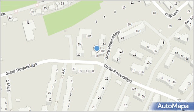 Police, Grota-Roweckiego Stefana, gen., 18, mapa Police