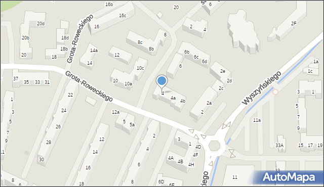 Police, Grota-Roweckiego Stefana, gen., 4, mapa Police