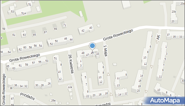 Police, Grota-Roweckiego Stefana, gen., 45, mapa Police