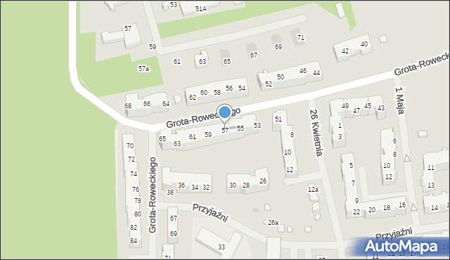 Police, Grota-Roweckiego Stefana, gen., 57, mapa Police