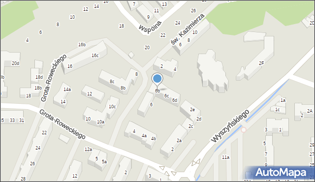 Police, Grota-Roweckiego Stefana, gen., 6b, mapa Police
