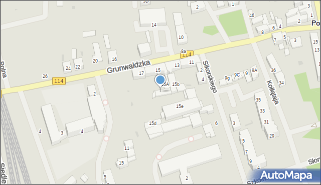 Police, Grunwaldzka, 15C, mapa Police