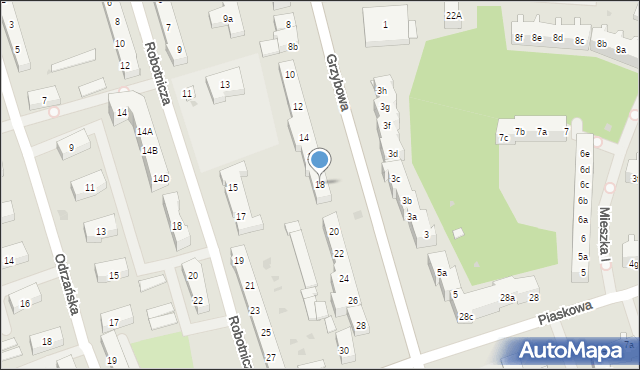 Police, Grzybowa, 18, mapa Police