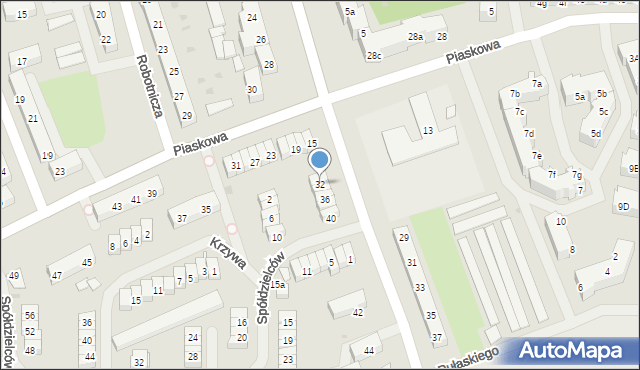 Police, Grzybowa, 32, mapa Police